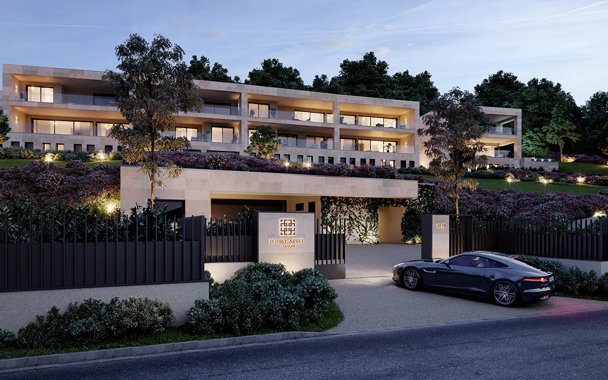 Tour Carrée — programme immobilier haut de gamme à Cologny, Genève